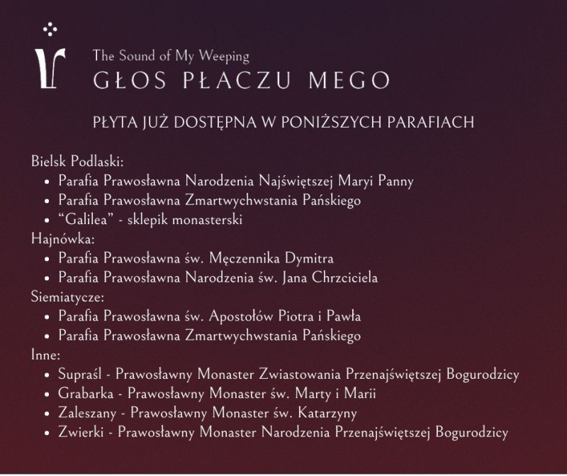 Nowa płyta Zespołu Muzyki Cerkiewnej "Varslavia"