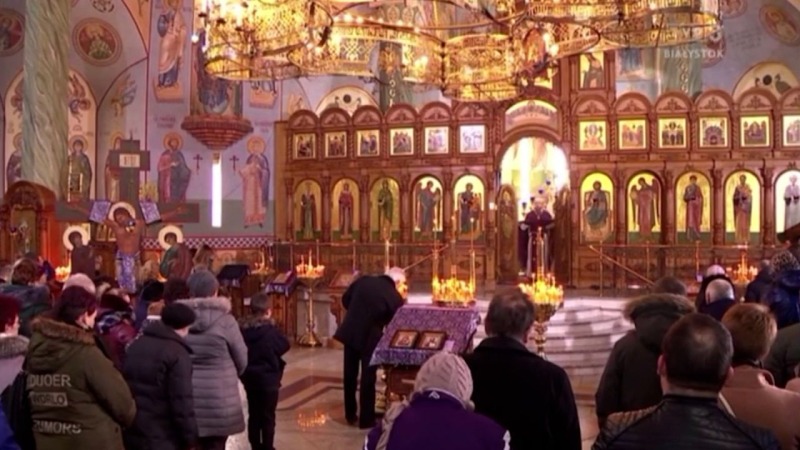 Liturgia prawosławna z cerkwi Zmartwychwstania Pańskiego w Białymstoku
