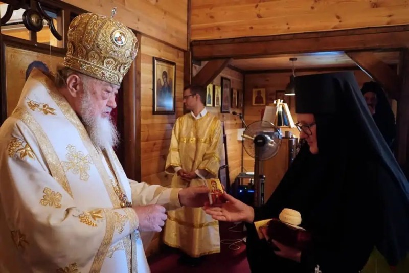 Obrzęd założenia riasy w domu zakonnym w Zaleszanach
