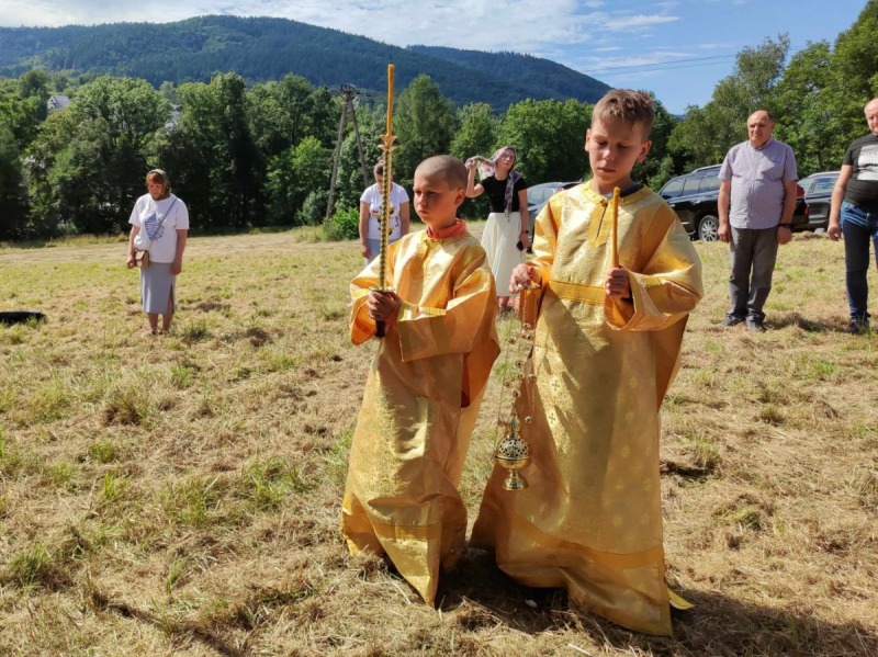Pierwsza Liturgia Święta na działce parafii w Bielsku-Białej