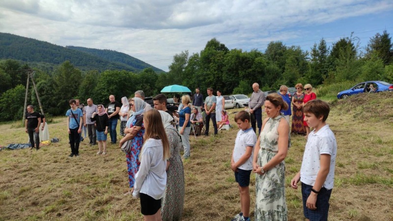 Pierwsza Liturgia Święta na działce parafii w Bielsku-Białej