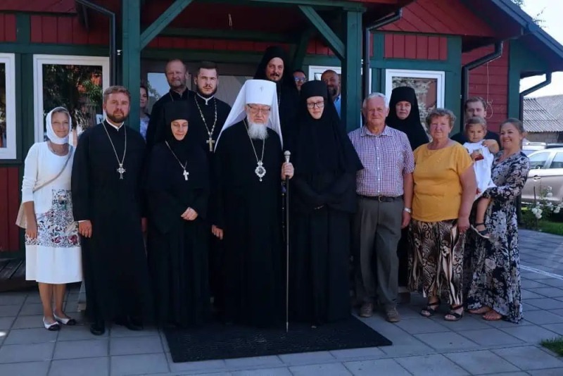 Obrzęd założenia riasy w domu zakonnym w Zaleszanach