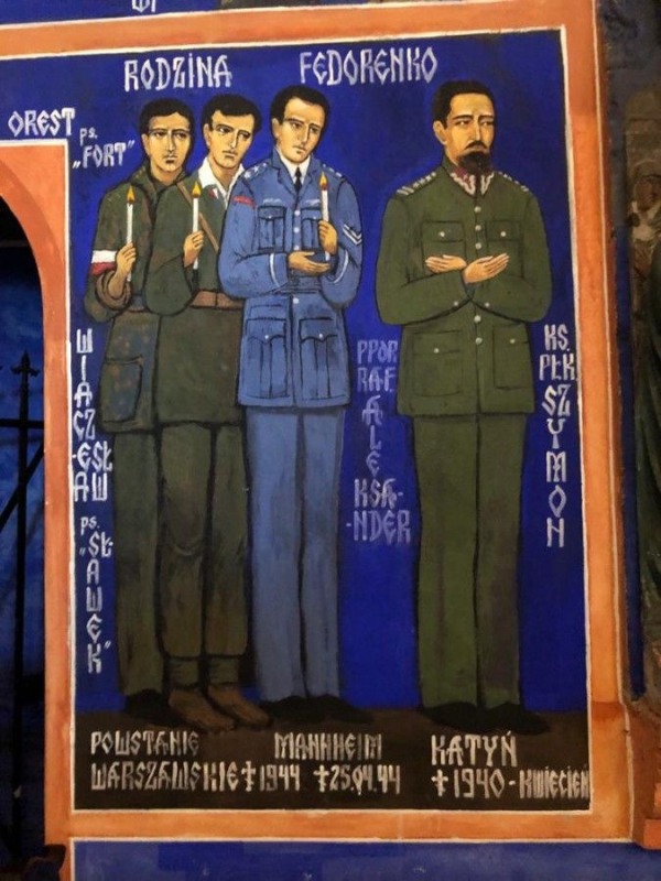 Fragment fresku z Cerkwi św. Cyryla i Metodego we Wrocławiu