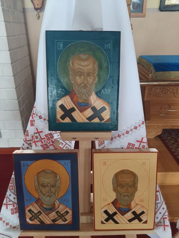 Zakończenie warsztatów pisania ikon w Dubinach