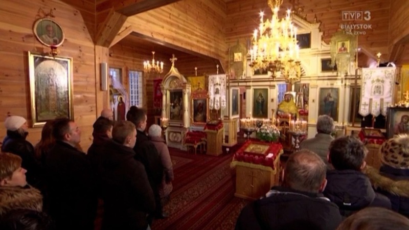 Liturgia prawosławna z cerkwi pw. Podwyższenia Krzyża Pańskiego w Kożanach