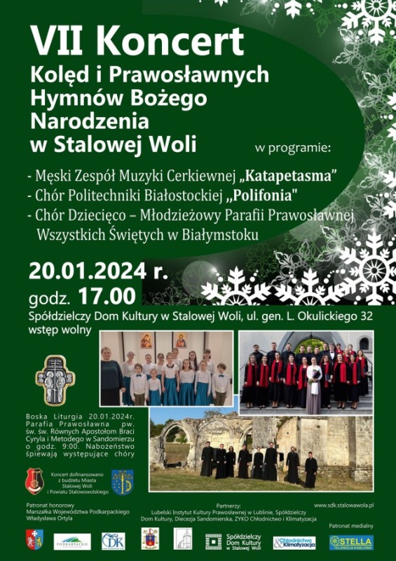 Koncerty Kolęd i Prawosławnych Hymnów Bożego Narodzenia w Tarnobrzegu, Stalowej Woli i Sandomierzu