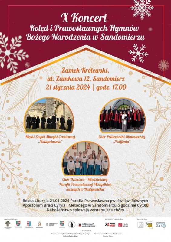 Koncerty Kolęd i Prawosławnych Hymnów Bożego Narodzenia w Tarnobrzegu, Stalowej Woli i Sandomierzu