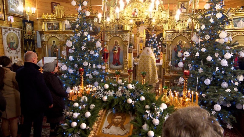 Liturgia prawosławna z cerkwi pw. Cudownego Zbawienia w Rogawce