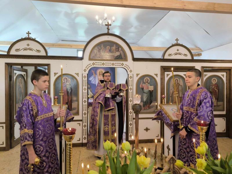 Pierwsza Liturgia Święta w tymczasowej cerkwi w Bielsku-Białej