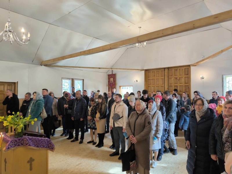 Pierwsza Liturgia Święta w tymczasowej cerkwi w Bielsku-Białej