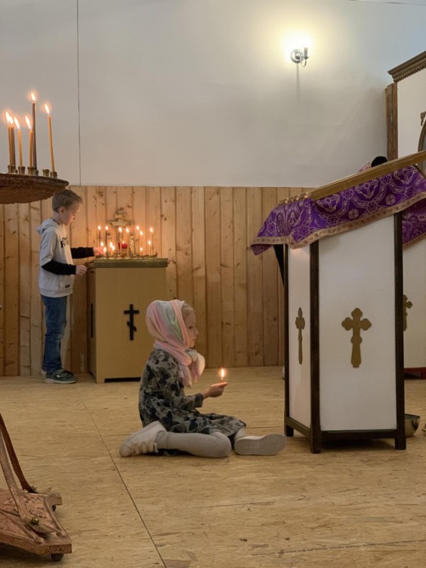 Pierwsza Liturgia Święta w tymczasowej cerkwi w Bielsku-Białej