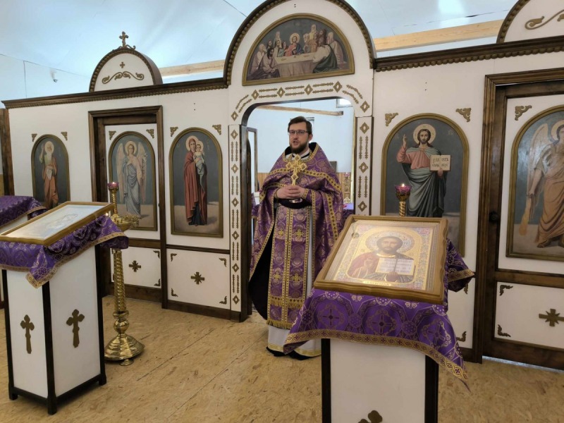 Pierwsza Liturgia Święta w tymczasowej cerkwi w Bielsku-Białej