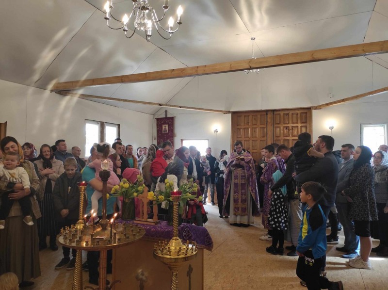 Pierwsza Liturgia Święta w tymczasowej cerkwi w Bielsku-Białej