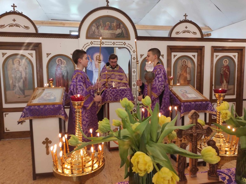 Pierwsza Liturgia Święta w tymczasowej cerkwi w Bielsku-Białej