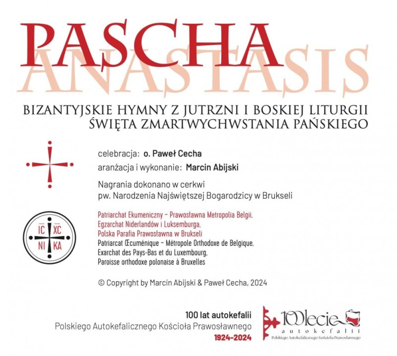 Nowa płyta z bizantyjskimi hymnami paschalnymi w języku polskim