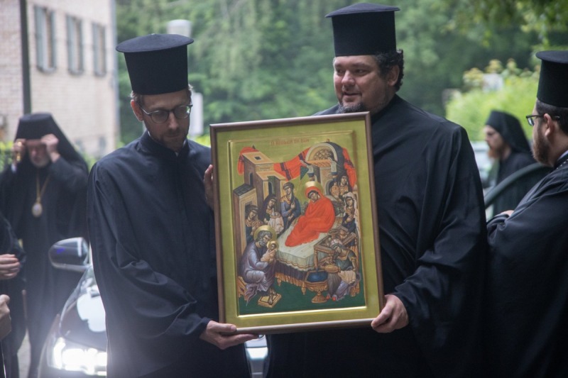 Wizyta atoskich mnichów w Brukseli