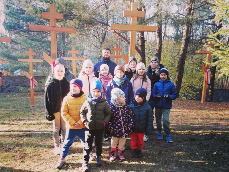 Dzieci z Parafii Świętego Ducha w Białymstoku na Świętej Górze Grabarce