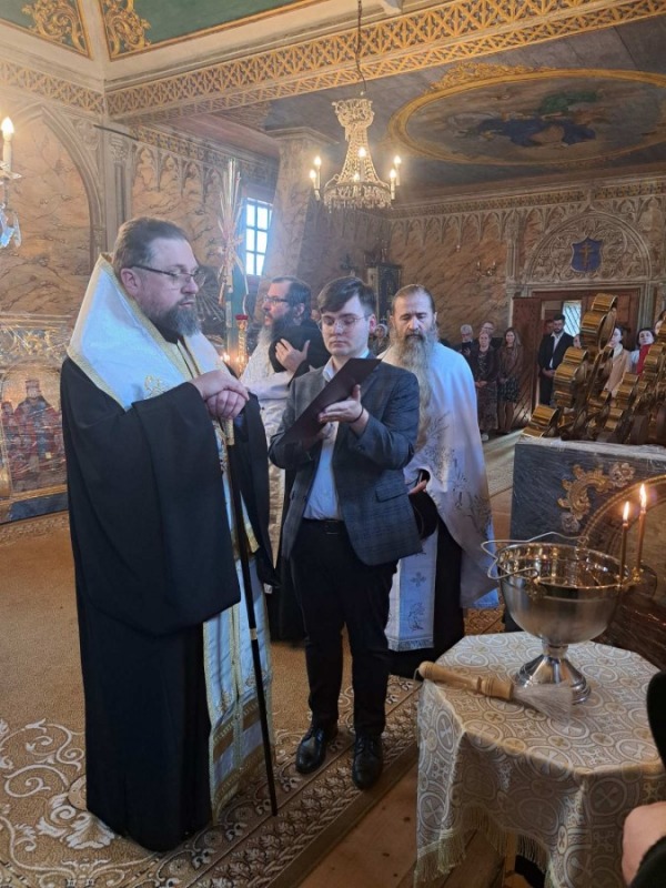 Poświęcenie krzyży na cerkiew na Górze Jawor