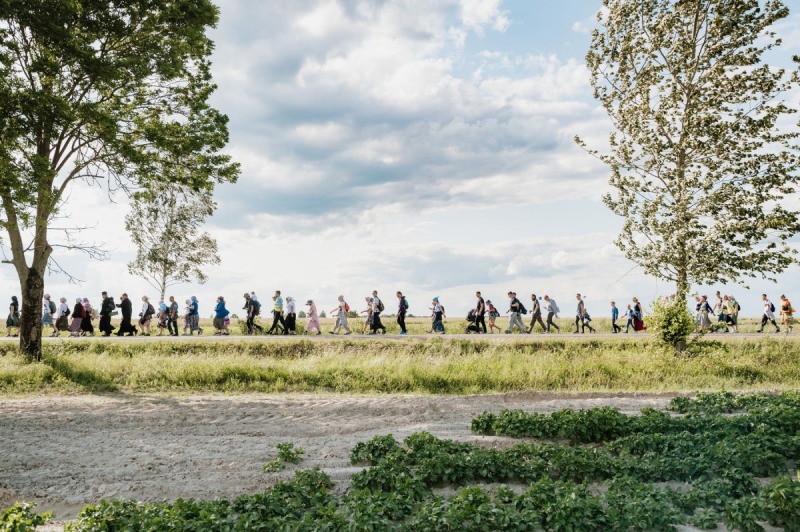 Piesza pielgrzymka do monasteru w Jabłecznej