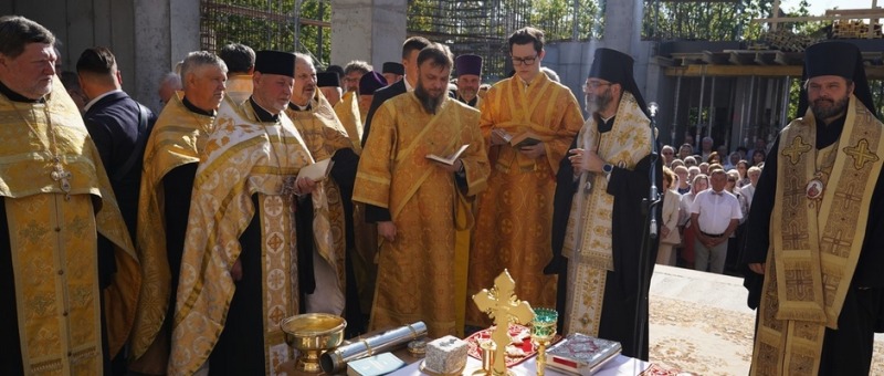 Wmurowanie kamienia węgielnego pod budowę cerkwi na Białostoczku