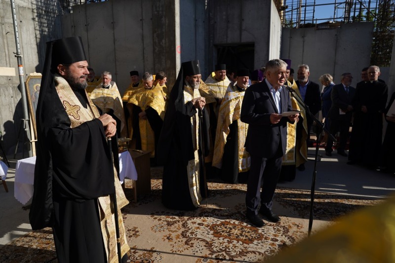Wmurowanie kamienia węgielnego pod budowę cerkwi na Białostoczku