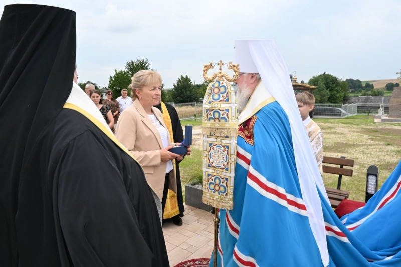 Panichida na cmentarzu w Typinie k. Tomaszowa Lubelskiego