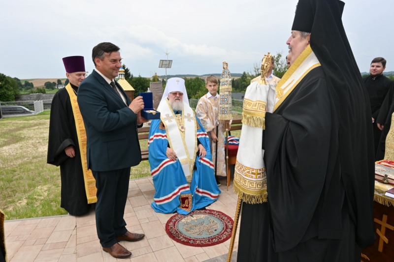 Panichida na cmentarzu w Typinie k. Tomaszowa Lubelskiego