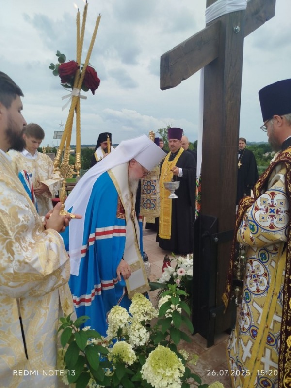 Panichida na cmentarzu w Typinie k. Tomaszowa Lubelskiego