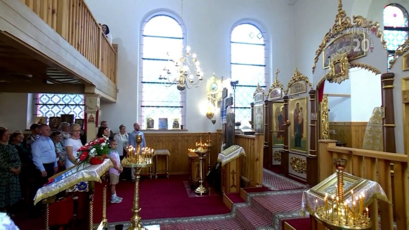 Liturgia w cerkwi w Mrągowie