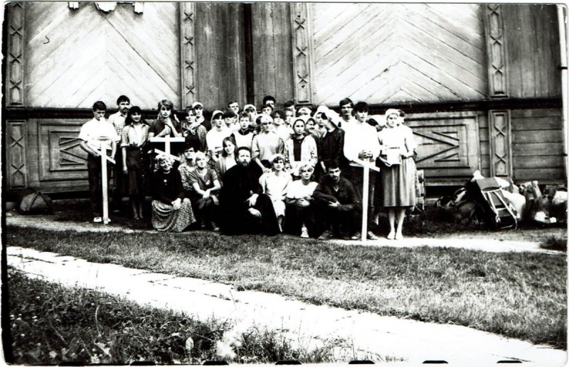 Pielgrzymka w 1986, Bielsk Podlaski. O. Leoncjusz Tofiluk.