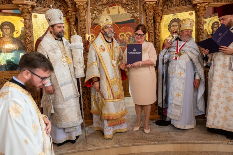 Oświęcenie cerkwi św. Wielkomęczennika Pantelejmona w Zaściankach