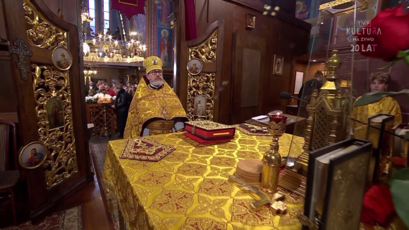 Liturgia prawosławna w cerkwi w Gdańsku