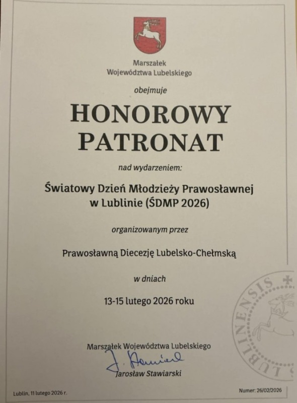 Światowe Dni Młodzieży Prawosławnej 2026 w Lublinie