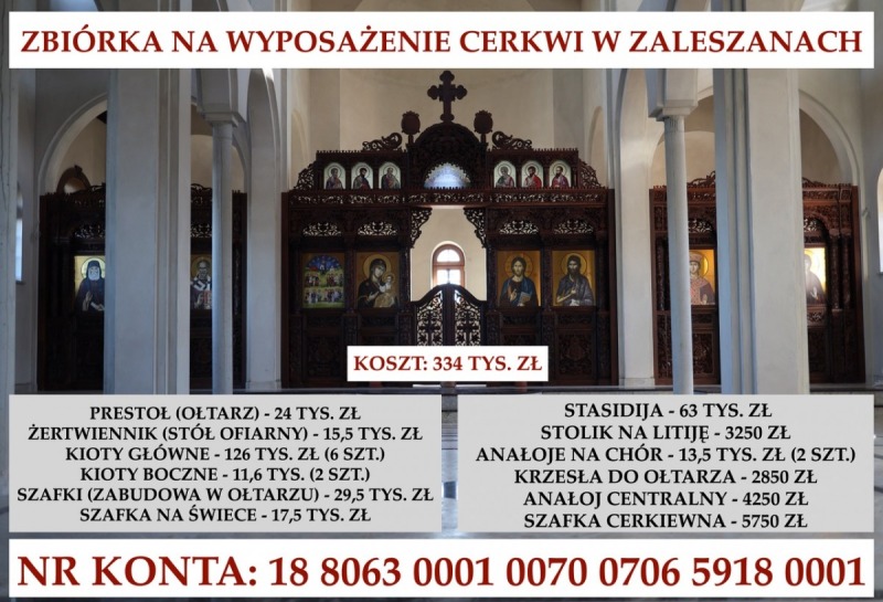 Kolejny etap prac przy cerkwi św. Katarzyny i Męczenników Podlaskich w Zaleszanach