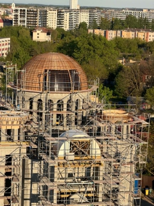Z placu budowy Cerkwi Świętego Męczennika Ihumena Atanazego Brzeskiego