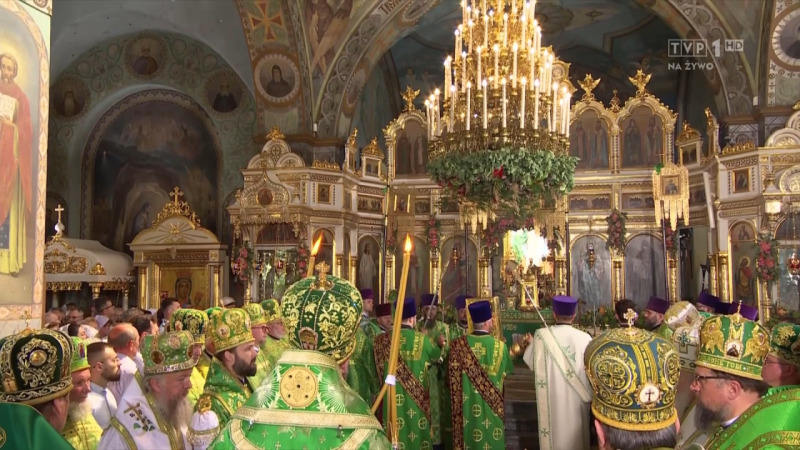 Liturgia prawosławna z monasteru pod wezwaniem Św. Onufrego w Jabłecznej