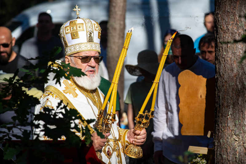 Leśna Liturgia w drodze na Grabarkę