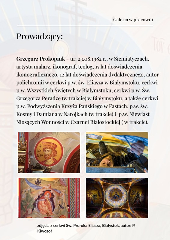 Akademia Ikony w Białymstoku - Środy z ikoną