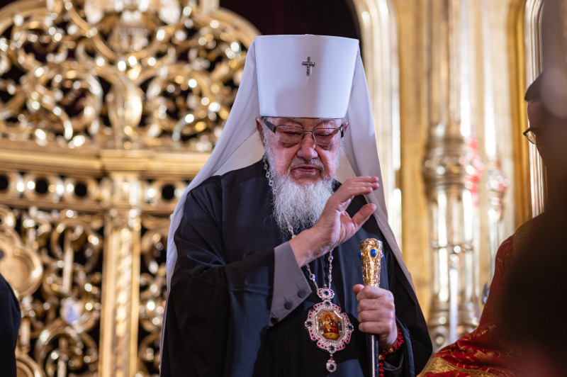 Obrzęd wyniesienia i podwyższenia św. Krzyża w stołecznej katedrze