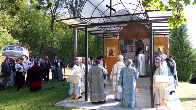 Liturgia prawosławna w cerkwi Tylawie